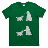 Boo Boop Ghost Dog Halloween T-Shirt - Irish Green