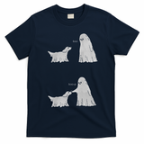 Boo Boop Ghost Dog Halloween T-Shirt - Navy Blue