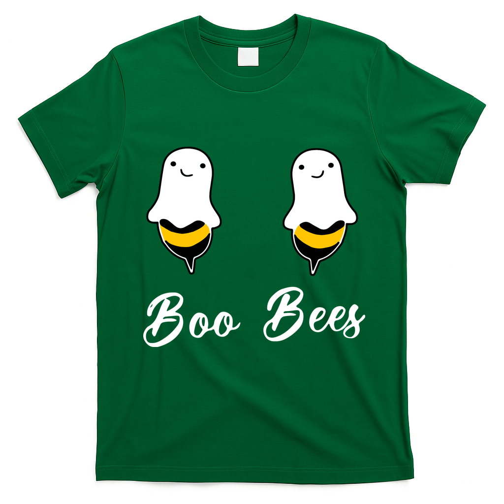 Boo Bees Halloween T-Shirt - Irish Green