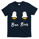 Boo Bees Halloween T-Shirt - Navy Blue