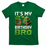 Birthday Boy It'S My 6th Birthday Bro 6 Year Old Gamer Pixel T-Shirt