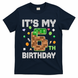 Birthday Boy It'S My 6th Birthday Gamer Pixel Number T-Shirt