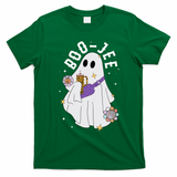 Boujee Boo Jee Spooky Season Cute Ghost Halloween Costume T-Shirt - Irish Green