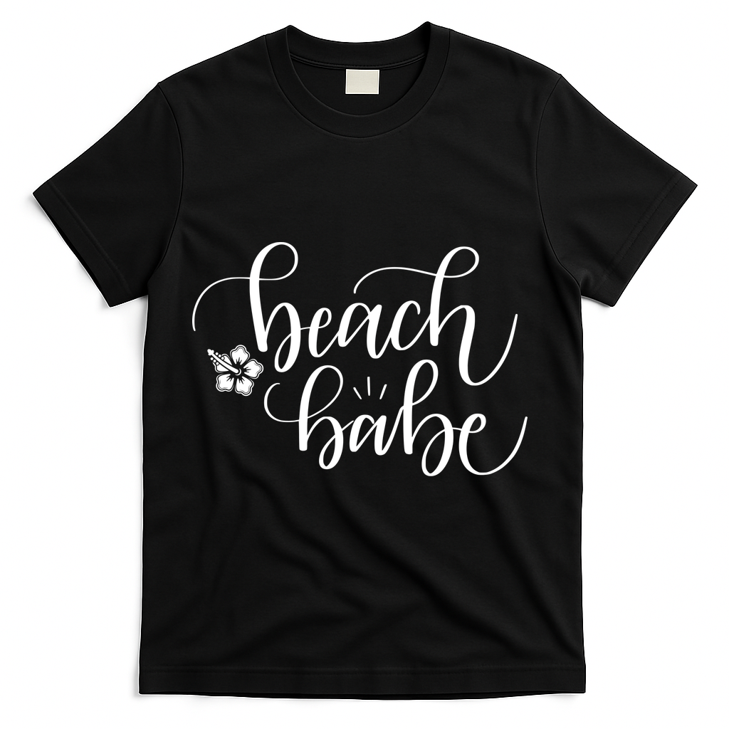 Beach Babe Summer T-Shirt - Black