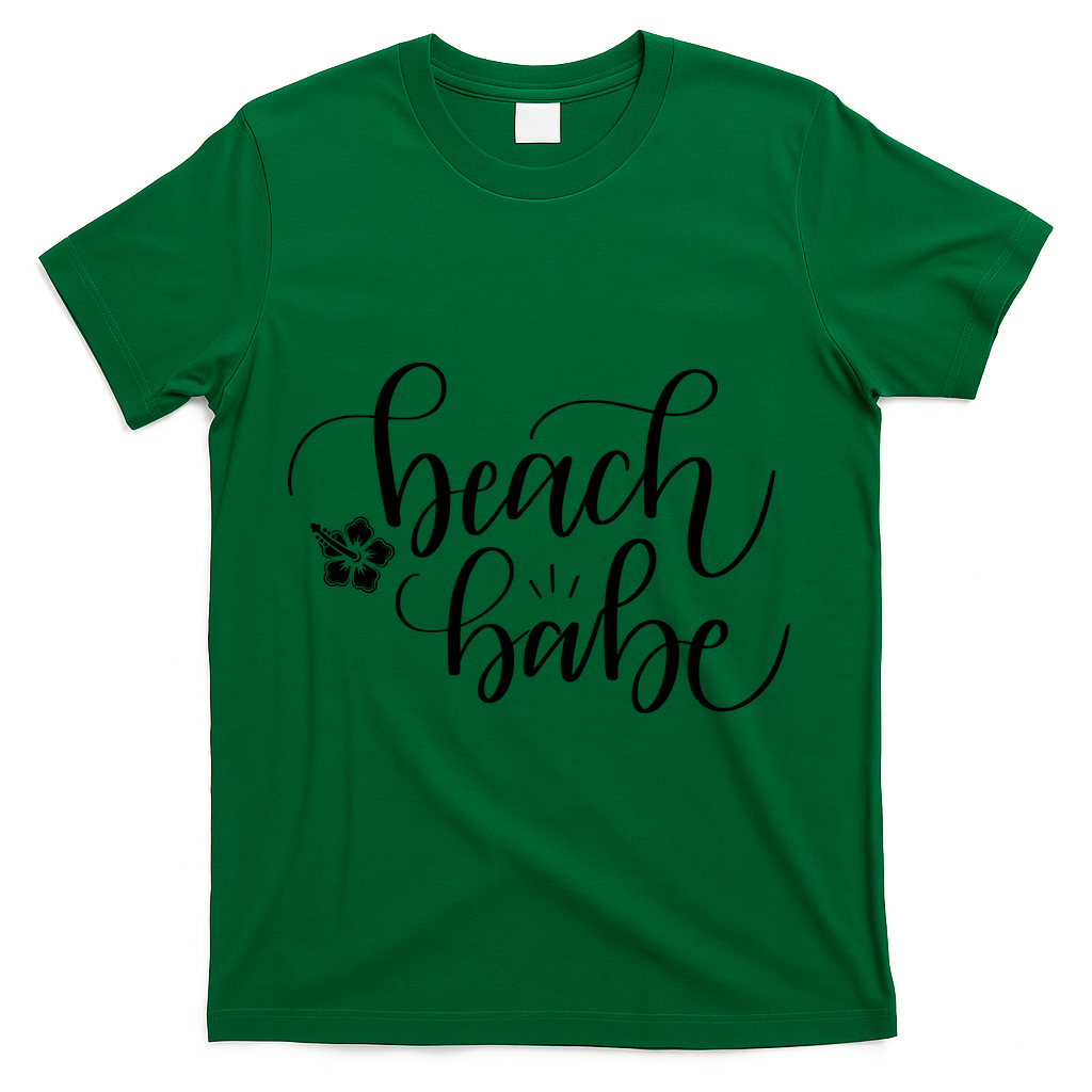 Beach Babe Summer T-Shirt - Green