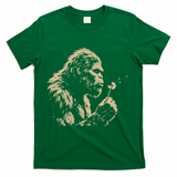 Bigfoot Blowing Wishes Funny Sasquatch Dandelion T-Shirt - Green