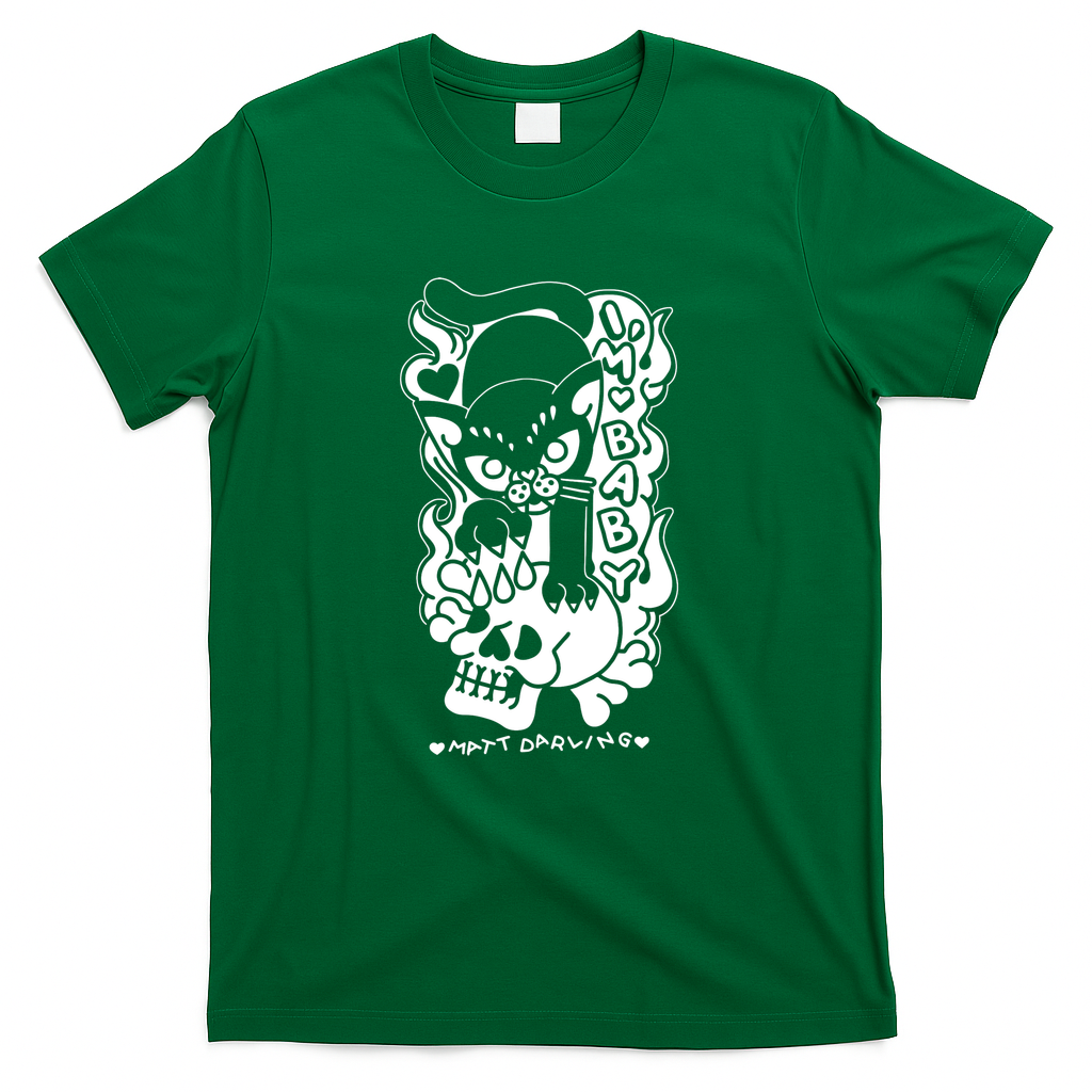 baby cat - Green