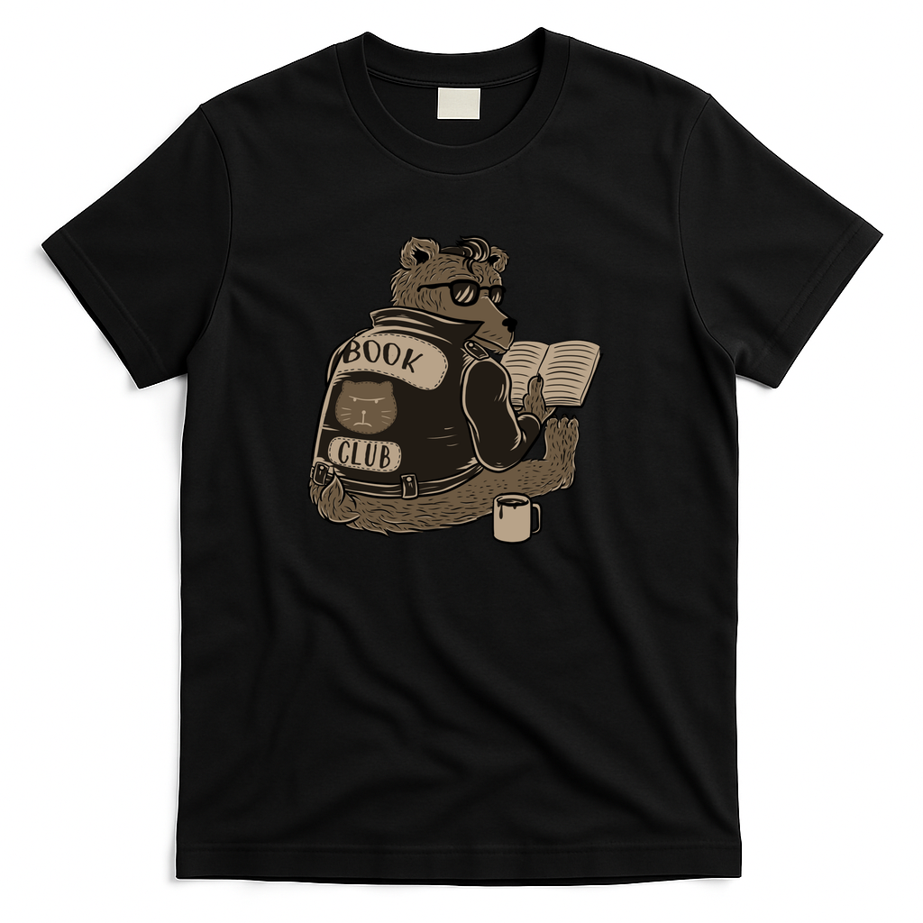 Book Club Bear by Tobe Fonseca - Black