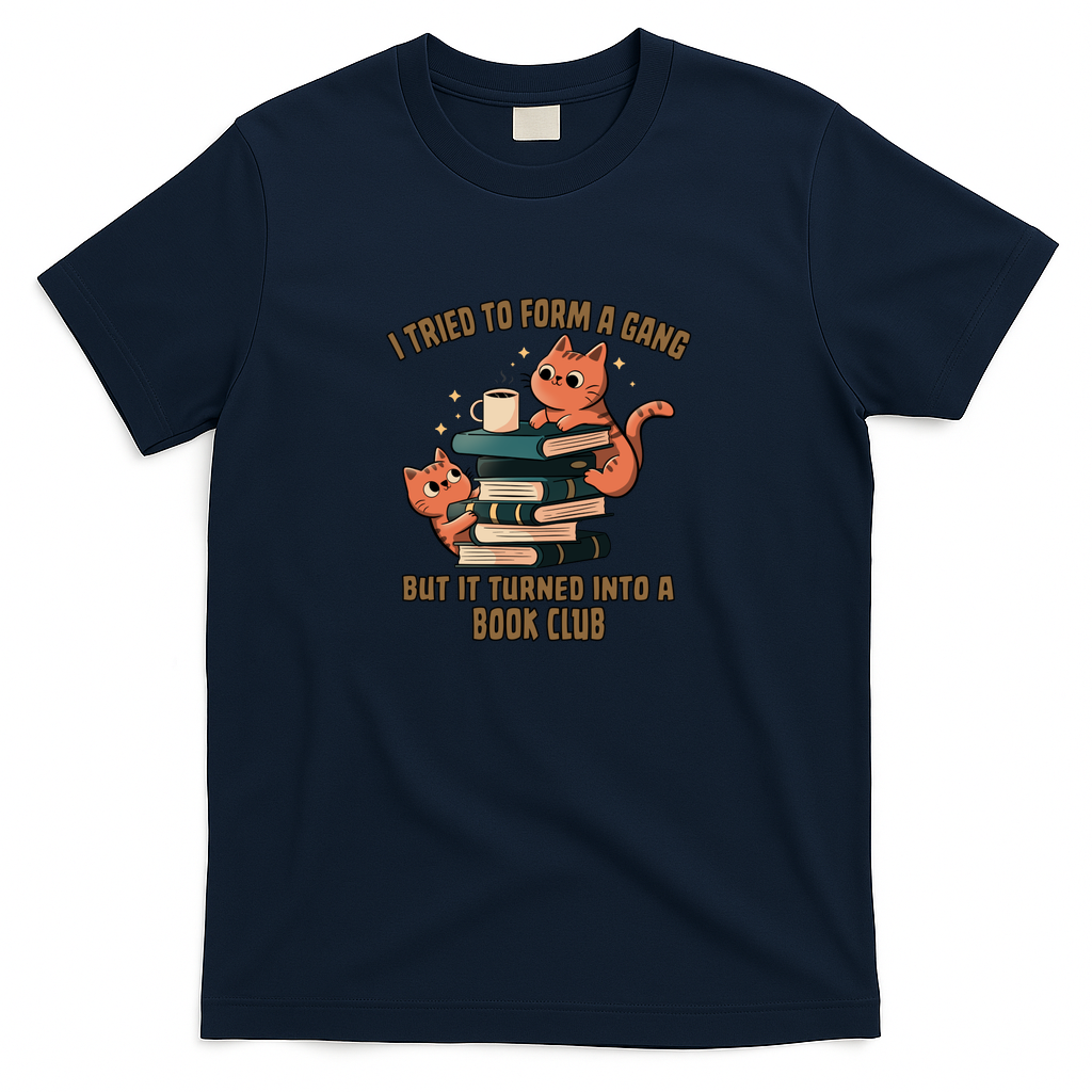 Book Club Cat Gang by Tobe Fonseca - Navy