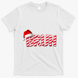 Bruh Christmas Candy Cane For Funny Xmas Bruh T-Shirt - White