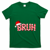 Bruh Christmas Candy Cane For Teen Boy Funny Xmas Bruh T-Shirt - Irish Green