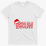 Bruh Christmas Candy Cane For Teen Boy Funny Xmas Bruh T-Shirt - White