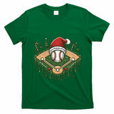 Baseball Christmasholiday Drip T-Shirt - Irish Green