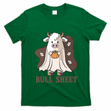 Boo Cow Farm Animals Funny Ghost Halloween Bull Sheet Gift T-Shirt - Irish Green