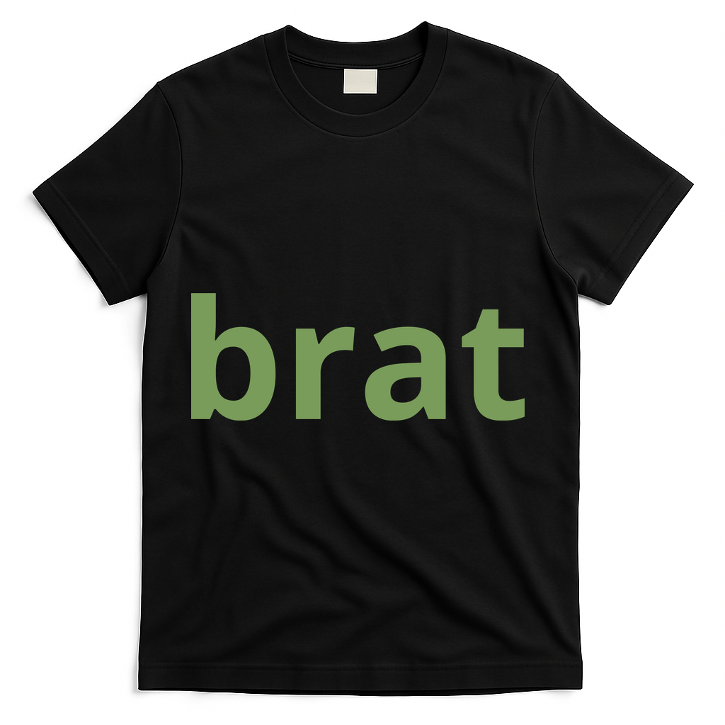 Brat Charli Girl Summer T-Shirt - Black