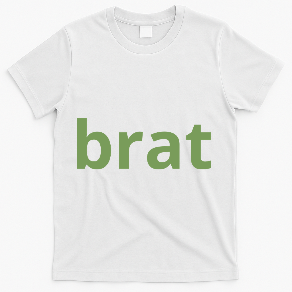 Brat Charli Girl Summer T-Shirt - White