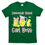 Bow Coquette Lemonade Stand Girl Boss Ceo Lemon Juice Summer T-Shirt - Green