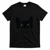 Black Cat Meow Cat Meow Kitty Funny Cats Kitty T-Shirt