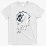 Black Crow Raven Bird T-Shirt - White