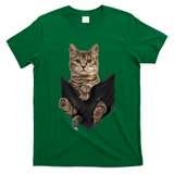 Brown Cat Sits In Pocket TShirt Cats Tee Shirt Gifts T-Shirt