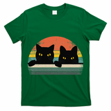 Black Cat Vintage Retro Style Cats Lover Gift T-Shirt