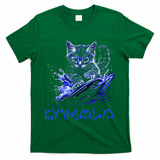Blue Cats Wave For Kamala Funny Kamala Harris Cat Ladies T-Shirt