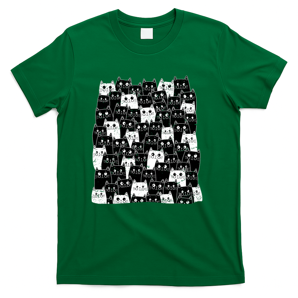 Black cats, white cats - Green