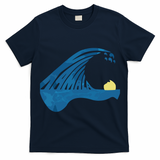 Blue Cats Wave For Kamala Funny Trump Blue Wave Of Cat T-Shirt