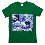 Blue Cats Wave For Kamala Funny Cat Owners Kamala Harris Gift T-Shirt