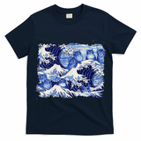 Blue Cats Wave For Kamala Funny Cat Owners Kamala Harris Gift T-Shirt