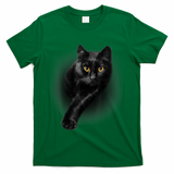 Black Cat Yellow Eyes TShirt Cats Tee Shirt T-Shirt