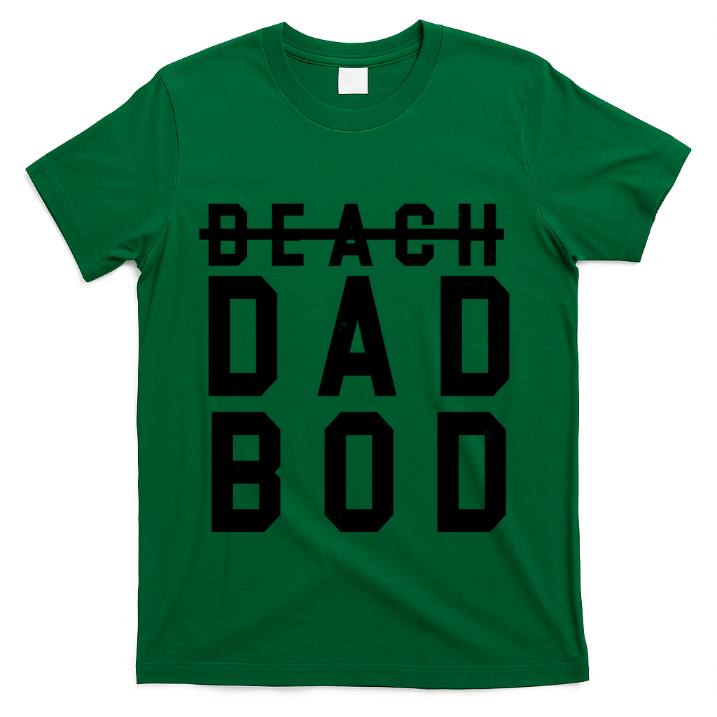 Beach Dad Bod Summer Vacation T-Shirt - Green