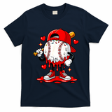 Baseball Drip Ice Cream Apparel Valentines Day T-Shirt