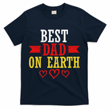 Best Dad On Earth T-Shirt - Navy