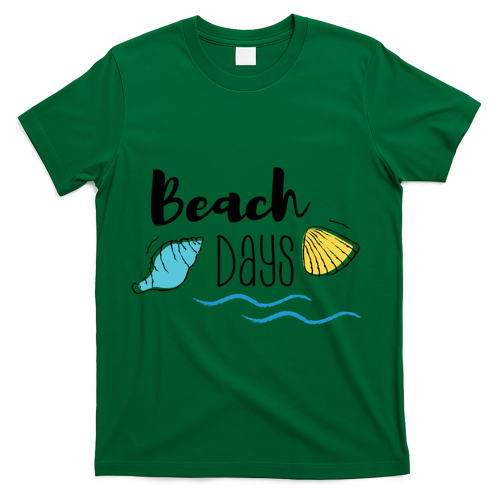 Beach Days Travel Vacation Summer T-Shirt - Green