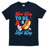 Bad Day To Be A Hot Dog Funny 4th Of July Summer T-Shirt - Navy