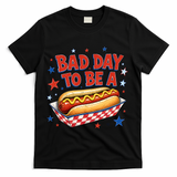 Bad Day To Be A Hot Dog BBQ Grilling Funny T-Shirt - Black