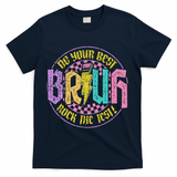 Bruh Do Your Best Rock The Test Day Teacher Student Funny T-Shirt - Navy