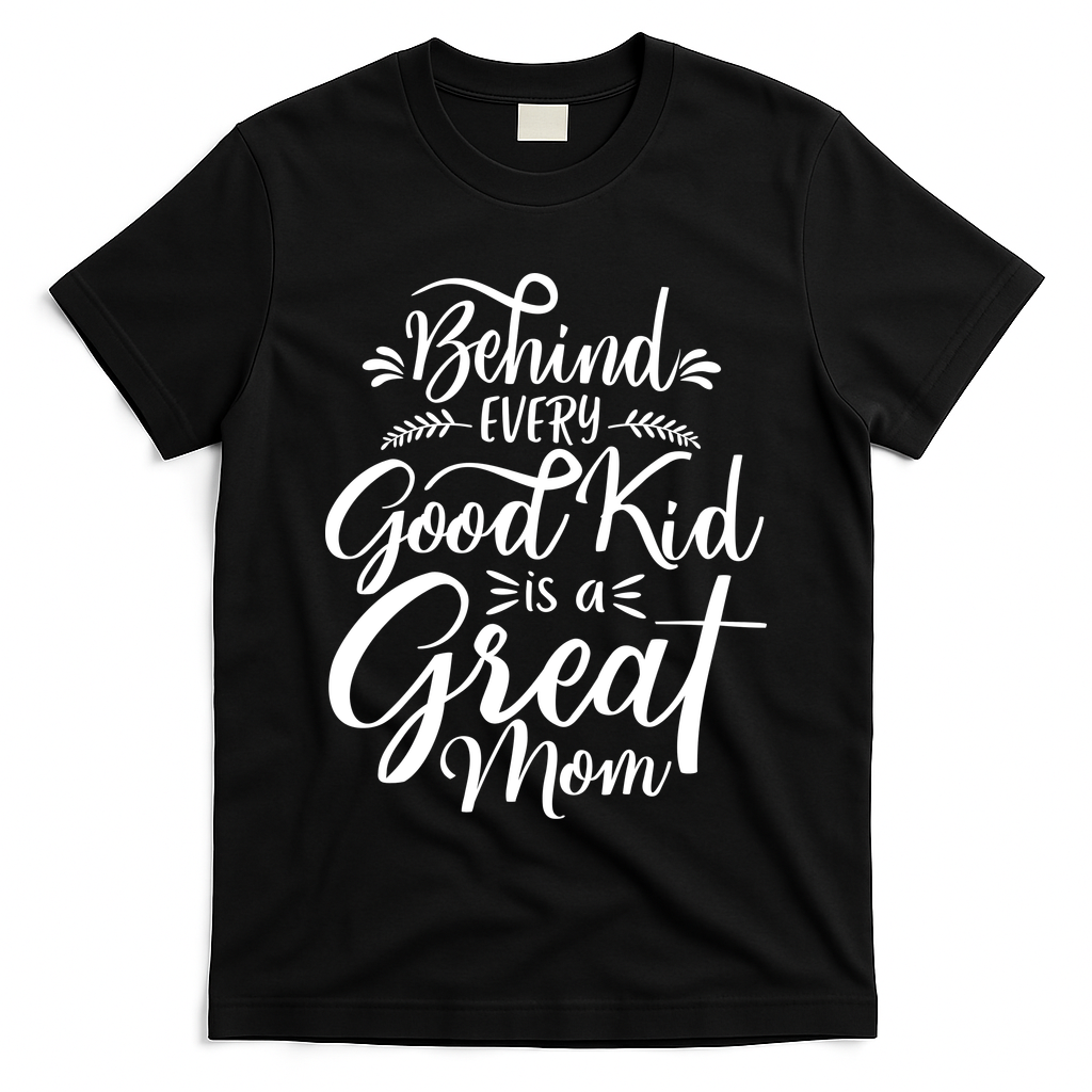Behind Every Good Is A Great Mom Mothers Day T-Shirt