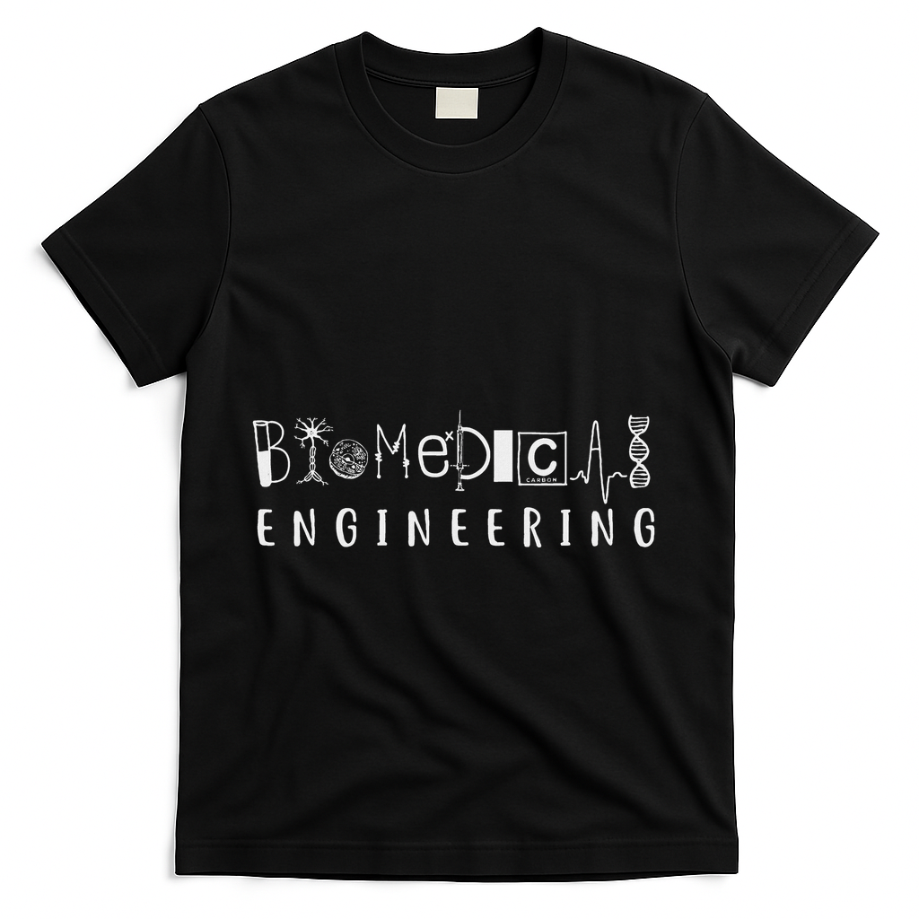 Biomedical Engineering Sciences Biomed Engineer Bme Gifts T-Shirt - Black
