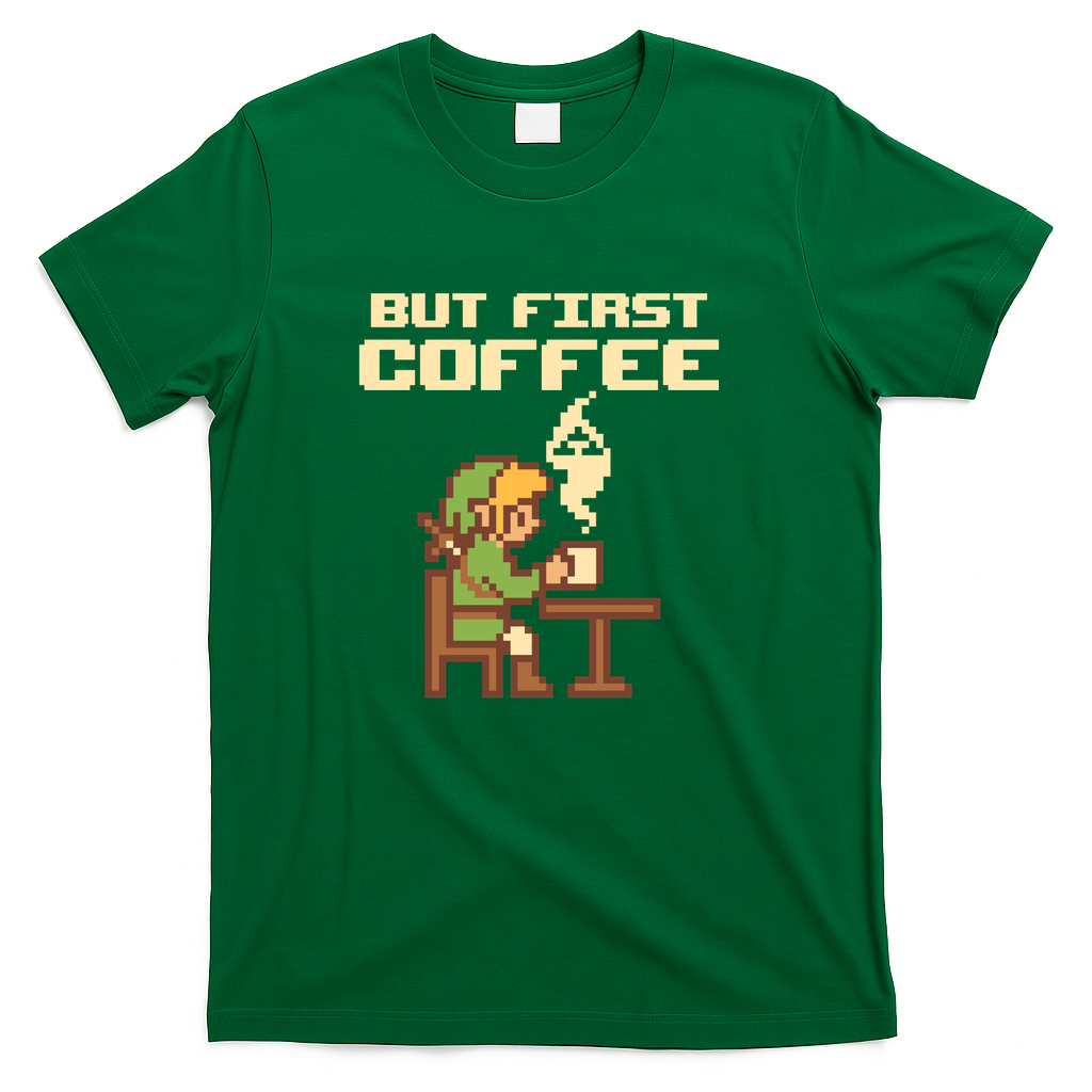 But First Coffee - Green