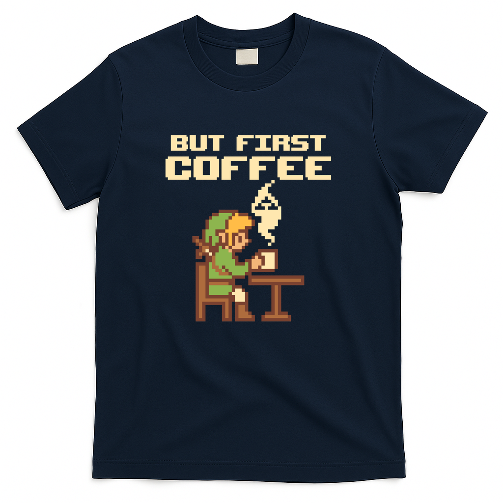 But First Coffee - Navy