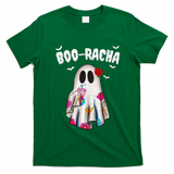 Booracha Funny Halloween Ghost Boo Jee Ghost For Halloween T-Shirt - Irish Green