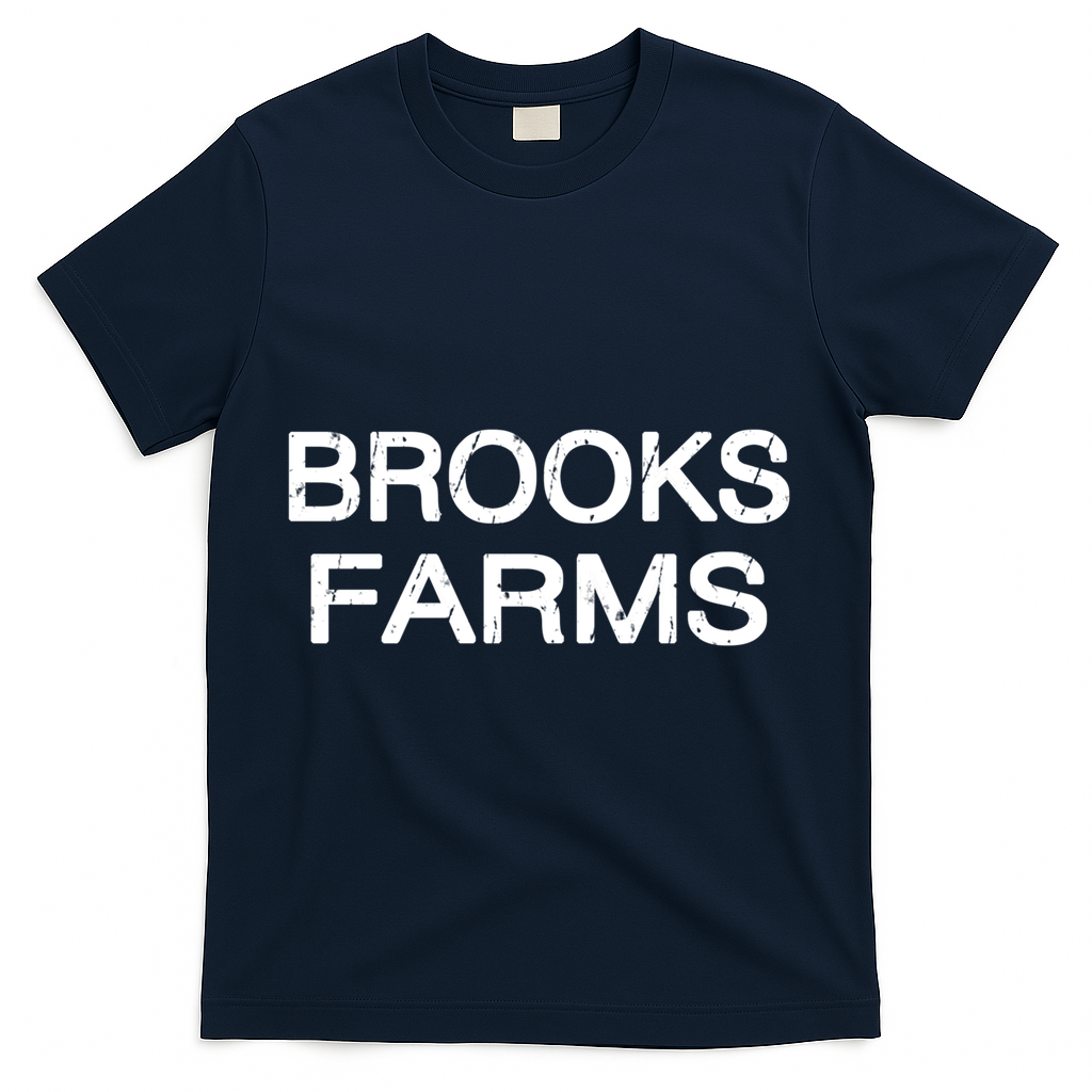 Brooks Farms Squad Family Reunion Last Name Team Great Gift T-Shirt - Navy