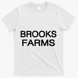 Brooks Farms Squad Family Reunion Last Name Team Great Gift T-Shirt - White