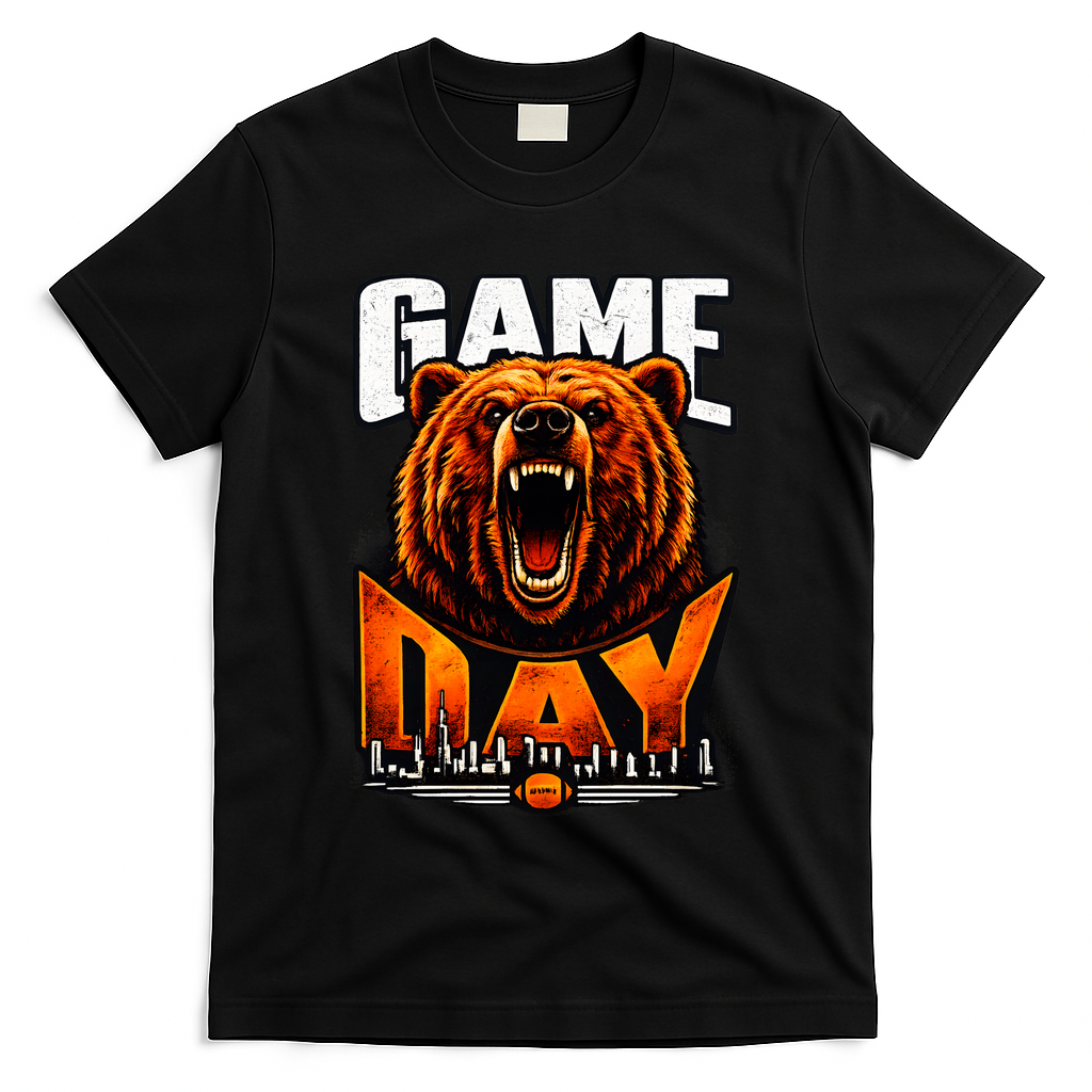 Bear Game Day Football Fan Vintage T-Shirt