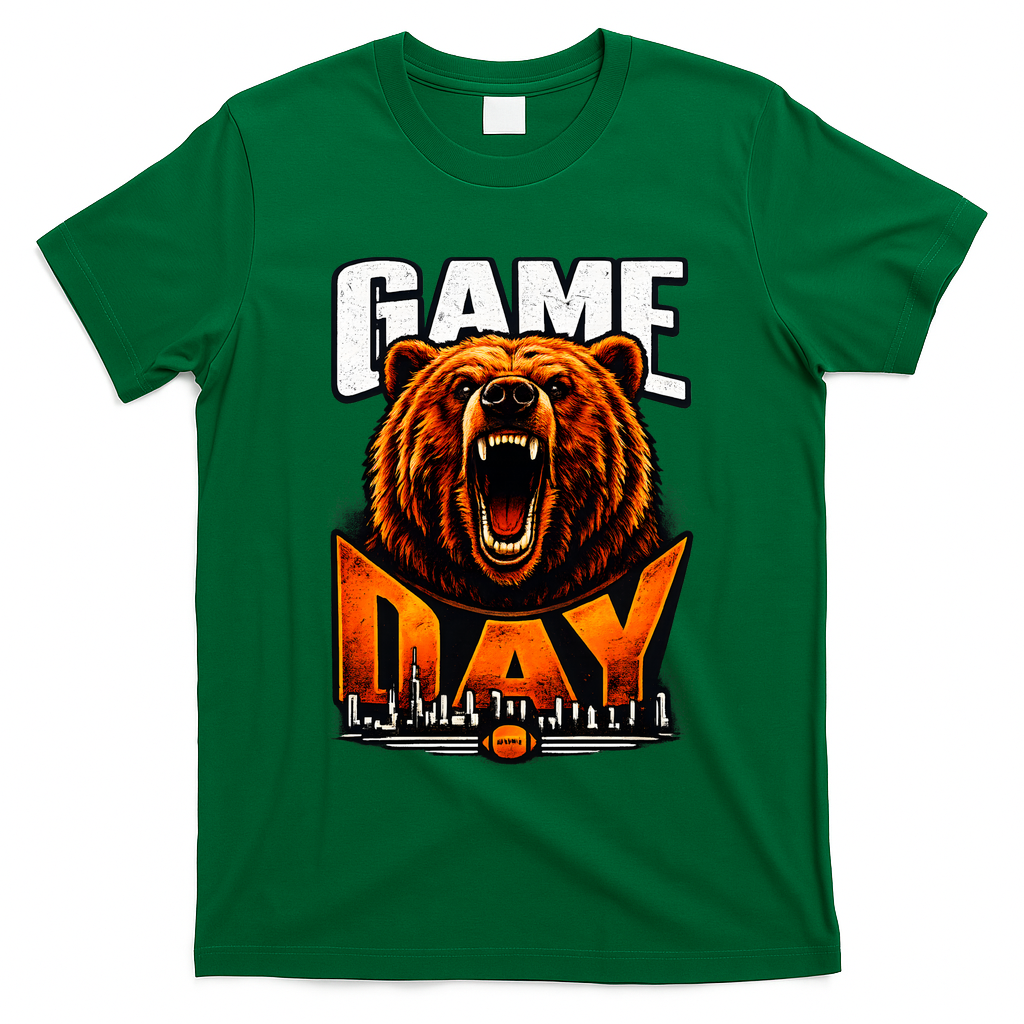 Bear Game Day Football Fan Vintage T-Shirt