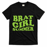 Brat Girl Summer Cute Retro Summer T-Shirt - Black