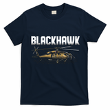 Blackhawk Helicopter Aircraft T-Shirt - Navy Blue