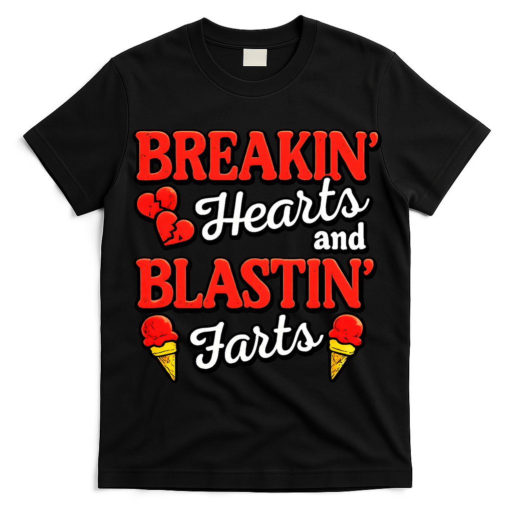 Breakin Hearts Blastin Farts T-Shirt